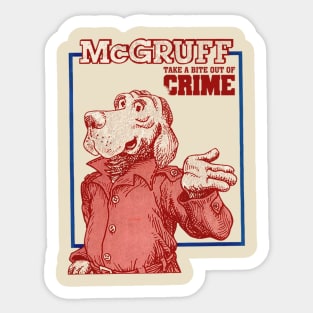 McGruff the Crime Dog Sticker